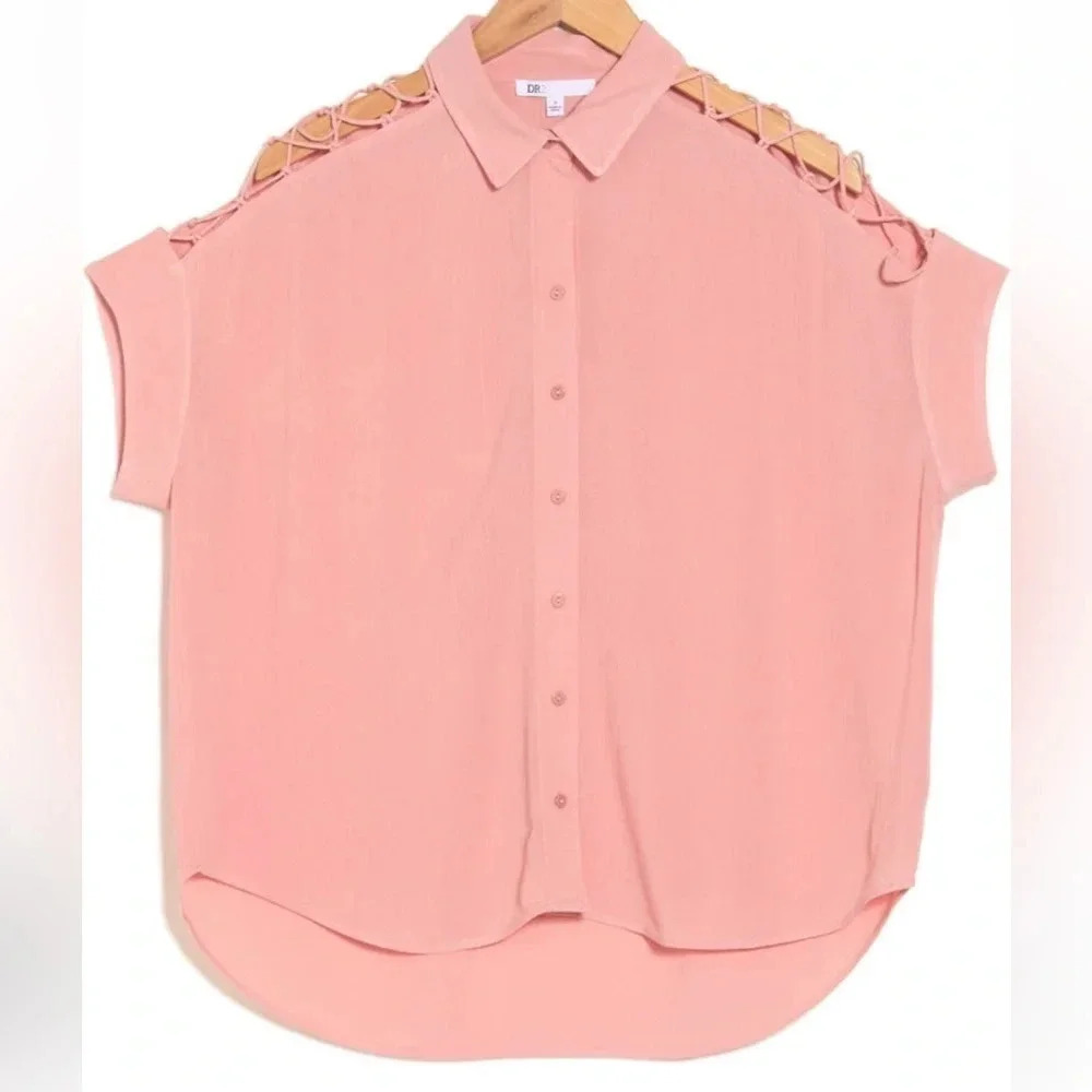 DR2 by Daniel Rainn Gauze Button-Up Shirt size 2X